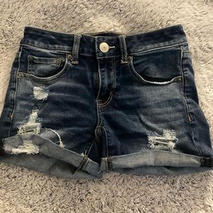American eagle distressed shorts